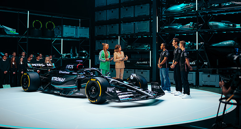 formula 1 car is presented